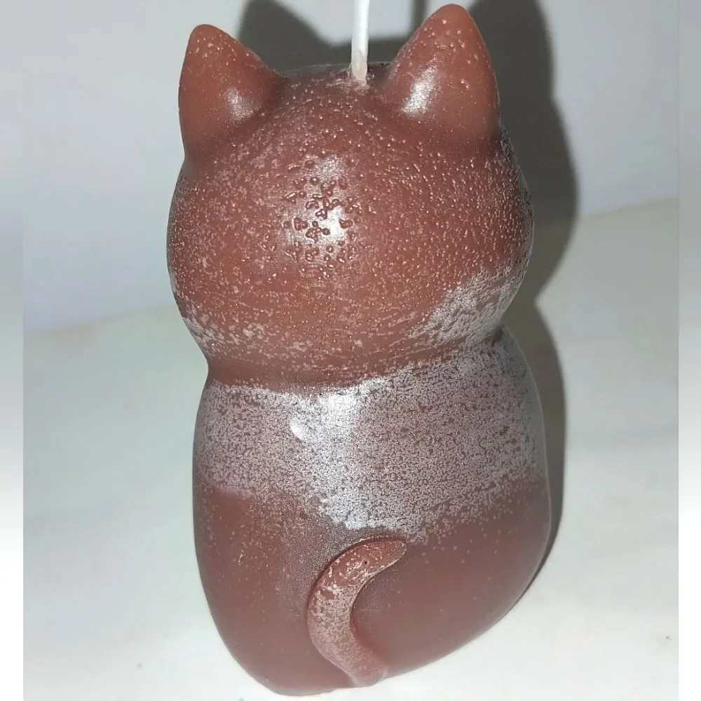 Hand crafted limited edition brown candle from our Cat Lady candle collection